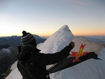 Le matin du 1er juillet 2007 le baussant est au sommet du huyana potosi 6088 metres d altitude